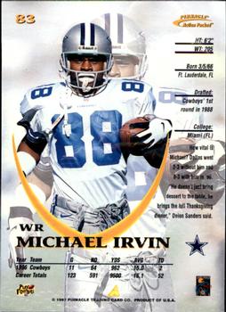 1997 Action Packed #83 Michael Irvin Back