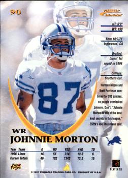 1997 Action Packed #90 Johnnie Morton Back