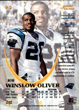 1997 Action Packed #95 Winslow Oliver Back