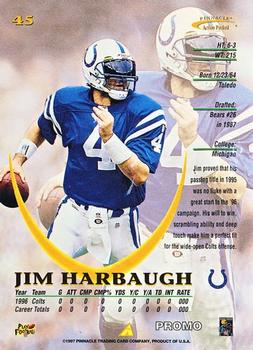 1997 Action Packed #45 Jim Harbaugh Back