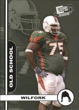 2004 Press Pass SE - Old School #OS26 Vince Wilfork Front