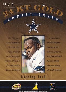 1997 Action Packed - 24K Gold #13 Emmitt Smith Back