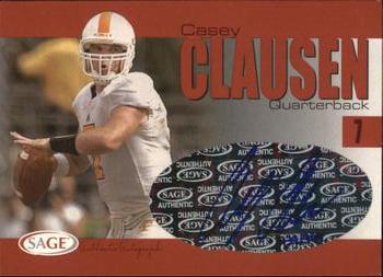 2004 SAGE - Autographs Red #A6 Casey Clausen Front