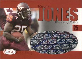 2004 SAGE - Autographs Red #A22 Kevin Jones Front