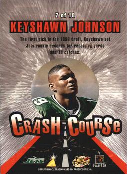 1997 Action Packed - Crash Course #7 Keyshawn Johnson Back