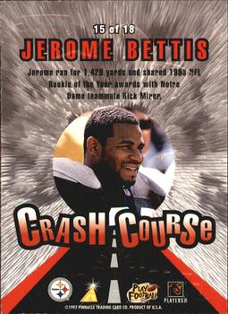 1997 Action Packed - Crash Course #15 Jerome Bettis Back