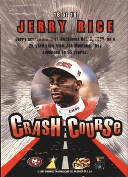 1997 Action Packed - Crash Course #18 Jerry Rice Back