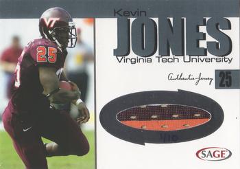 2004 SAGE - Jerseys Platinum #J9 Kevin Jones Front