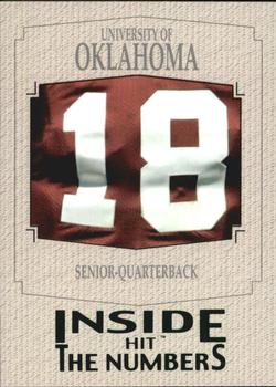 2004 SAGE HIT - Inside the Numbers Emerald #6 Oklahoma Quarterback Front