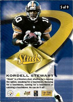 1997 Action Packed - Studs #5 Kordell Stewart Back