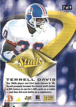 1997 Action Packed - Studs #7 Terrell Davis Back