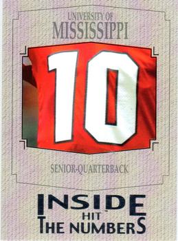 2004 SAGE HIT - Inside the Numbers Silver #3 Mississippi Quarterback Front