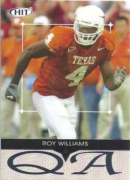 2004 SAGE HIT - Q&A Silver #Q4 Roy Williams Front