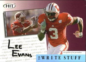 2004 SAGE HIT - The Write Stuff #9 Lee Evans Front