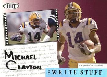 2004 SAGE HIT - The Write Stuff #11 Michael Clayton Front