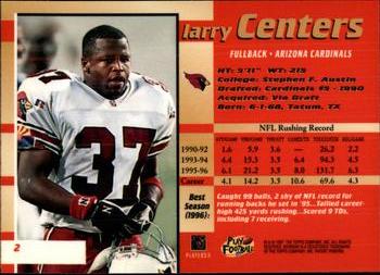 1997 Bowman's Best #2 Larry Centers Back