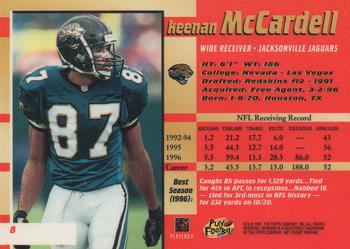 1997 Bowman's Best #8 Keenan McCardell Back