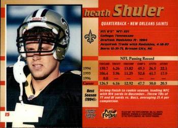 1997 Bowman's Best #15 Heath Shuler Back