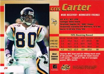 1997 Bowman's Best #24 Cris Carter Back