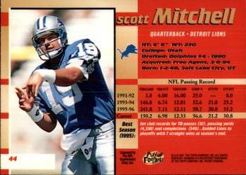 1997 Bowman's Best #44 Scott Mitchell Back