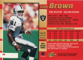 1997 Bowman's Best #48 Tim Brown Back