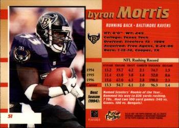 1997 Bowman's Best #51 Byron Morris Back