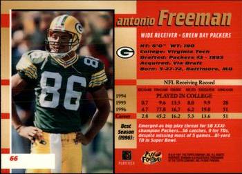 1997 Bowman's Best #66 Antonio Freeman Back