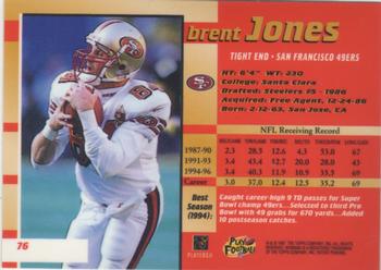 1997 Bowman's Best #76 Brent Jones Back