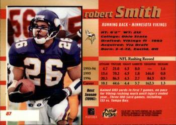 1997 Bowman's Best #87 Robert Smith Back