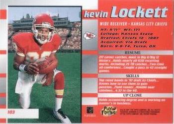 1997 Bowman's Best #103 Kevin Lockett Back