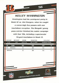 2004 Score - Glossy #56 Kelley Washington Back