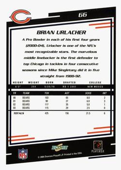 2004 Score - Glossy #66 Brian Urlacher Back