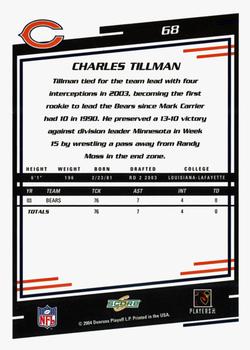 2004 Score - Glossy #68 Charles Tillman Back