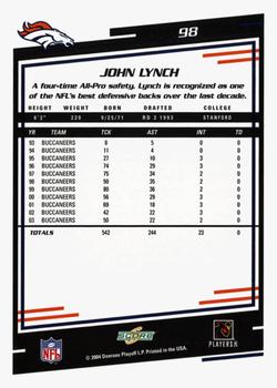2004 Score - Glossy #98 John Lynch Back
