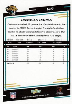 2004 Score - Glossy #149 Donovin Darius Back