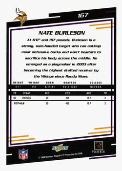 2004 Score - Glossy #167 Nate Burleson Back