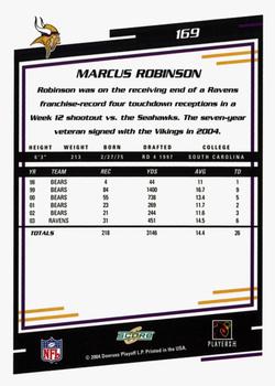 2004 Score - Glossy #169 Marcus Robinson Back