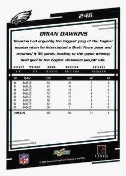 2004 Score - Glossy #246 Brian Dawkins Back