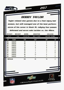 2004 Score - Glossy #287 Bobby Taylor Back