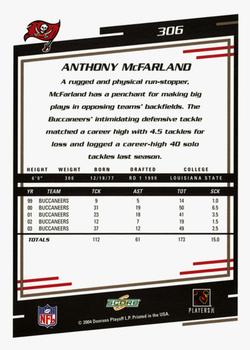 2004 Score - Glossy #306 Anthony McFarland Back
