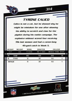 2004 Score - Glossy #314 Tyrone Calico Back