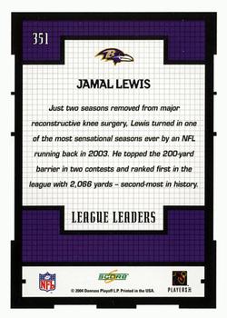 2004 Score - Glossy #351 Jamal Lewis Back