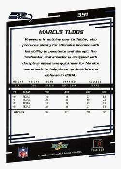 2004 Score - Glossy #391 Marcus Tubbs Back