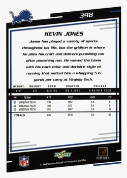 2004 Score - Glossy #398 Kevin Jones Back