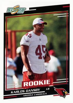 2004 Score - Glossy #401 Karlos Dansby Front