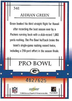 2004 Score - Scorecard #341 Ahman Green Back