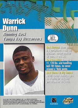 1997 Bowman's Best - Cuts #BC7 Warrick Dunn Back
