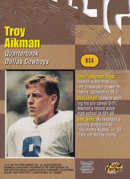 1997 Bowman's Best - Cuts #BC8 Troy Aikman Back