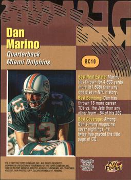 1997 Bowman's Best - Cuts #BC10 Dan Marino Back