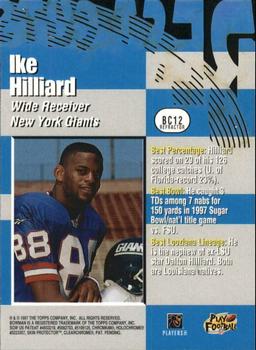1997 Bowman's Best - Cuts #BC12 Ike Hilliard Back